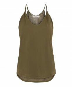 Rabens Saloner Melody Tank Top Green