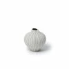 Lindform Sand White Stone Stripe Vase - Small