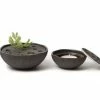 Lindform Straw Ikebana Vase Tea Light Holder In Black Small