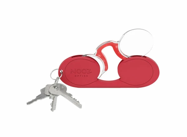 Nooz Occhiali Lettura Senza Aste Forma Ovale Rosso-Tomato +1 5 Nooz Occhiali Lettura Senza Aste Forma Ovale Rosso-Tomato +1