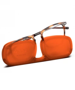 Nooz Reading Glasses +1 Tortoise Bronze Dino With Case Nooz