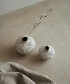 Lindform Line Vase - Medium In Brown Dots