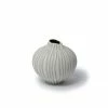 Lindform Sand White Stone Stripe Vase - Medium