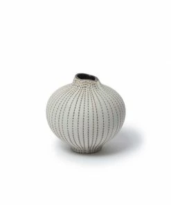 Lindform Line Vase | Medium | Brown Dots