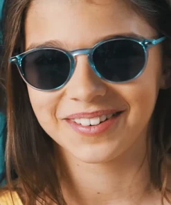 Nooz Cruzy Sunglasses Light-blue Kids Large Polarized Durable