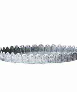 Affari Plateau En Metal Gris