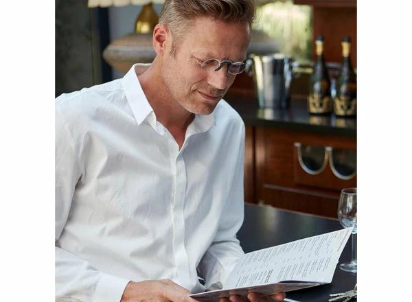 Nooz Occhiali Lettura Senza Aste Forma Ovale Nero +3 6 Nooz Occhiali Lettura Senza Aste Forma Ovale Nero +3