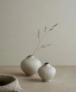Lindform Line Vase - Small Brown Dots
