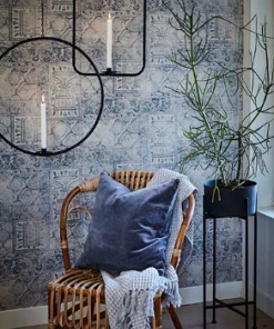 Affari Affari light grey cotton fringe blanket L160xW130 cm.