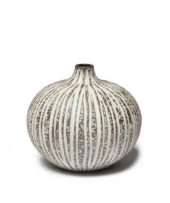 Lindform Medium Bari Vase In Stone Stripe