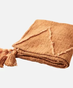 Affari Geo Texture Tassel Throw