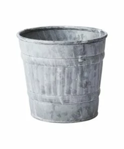 Affari Cache Pot Métal Gris