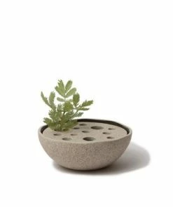 Lindform Straw Ikebana Vase Tea Light Holder In Medium Sand Large