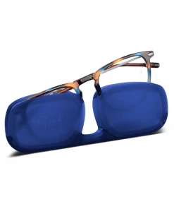 Nooz Reading Glasses +1 Tortoise Navy Dino With Case Nooz
