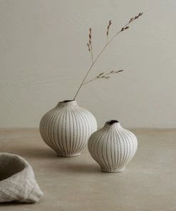 Lindform Line Vase - Medium In Brown Dots 7 Lindform Line Vase - Medium In Brown Dots