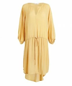 Rabens Saloner Caramel Kathe Drawstring Dress
