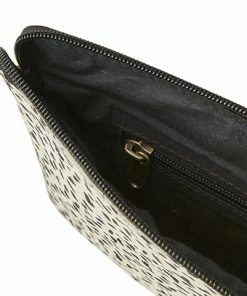 Affari Large Cheetah Print Oxford Pouch