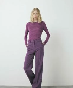 Rabens Saloner Purple Jaqueline Pants