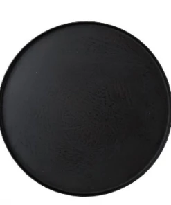 Affari Tray with diameter 35cm x h1 cm in black wrought iron