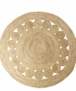 Affari Round Carpet D150cm Openwork in Natural Colour