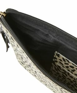 Affari Large Cheetah Print Oxford Pouch