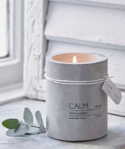 Affari 6,5xh7cm soy wax scented candle and gray cement container 7 Affari 6,5xh7cm soy wax scented candle and gray cement container