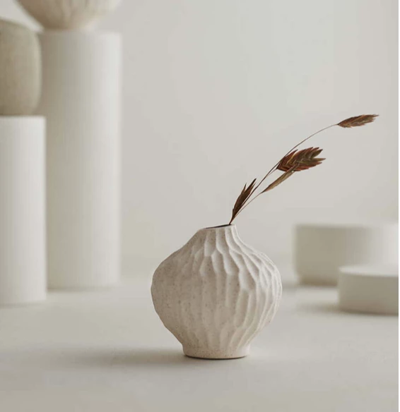 Lindform Vase LINE small Sand White Stone Stripe 4 Lindform Vase LINE small Sand White Stone Stripe