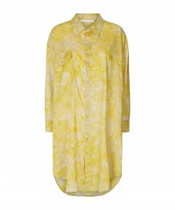 Rabens Saloner Nette Shirt Dress Yellow