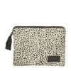 Affari Large Cheetah Print Oxford Pouch
