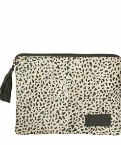 Affari Large Cheetah Print Oxford Pouch