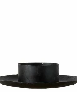 Affari Candleholder Black Wrought Iron Including Sail