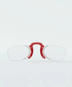 Nooz Rectangular Armless Reading Glasses - RED