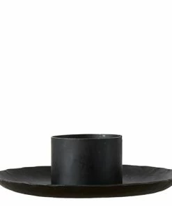 Affari Black Wrought Iron Candleholder Including Sail