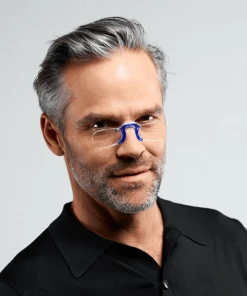 Nooz Rectangular Armless Reading Glasses - BLUE