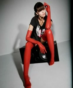 Rabens Saloner Black Sally Layers Raglan T Shirt