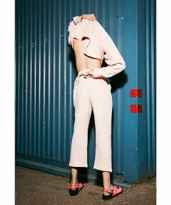 Rabens Saloner Raw Rose Lana Loopback Pants